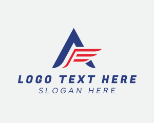 Patriotic - Fast Wing Delivery logo design