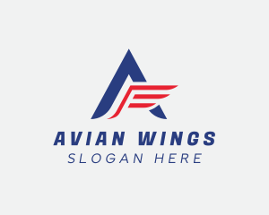 Fast Wing Delivery logo design