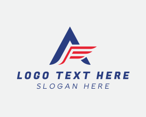 Courier - Fast Wing Delivery logo design