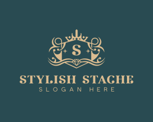 Stylish Jewelry Shield logo design