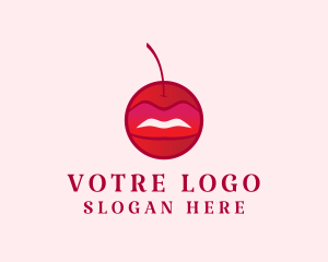 Erotic - Sexy Cherry Lips logo design