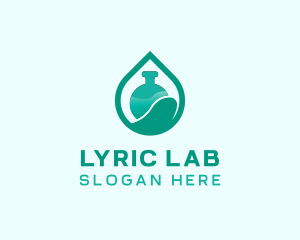 Research Laboratory Flask  logo design