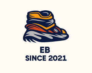 Basketball Shoe - Sneaker Rubber Shoes logo design