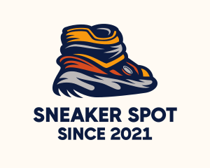 Sneaker Rubber Shoes logo design