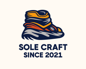 Sneaker Rubber Shoes logo design