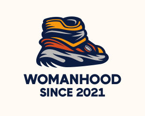 Women Apparel - Sneaker Rubber Shoes logo design