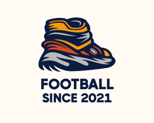 Foot Wear - Sneaker Rubber Shoes logo design