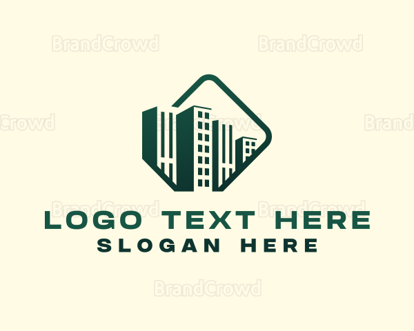 Condominium Building Real Estate Logo