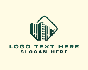 Condominium - Condominium Building Real Estate logo design