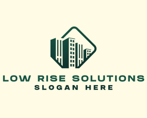 Condominium Building Real Estate logo design