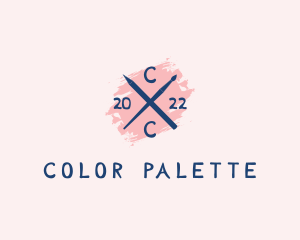 Coloring - School Art Brush logo design