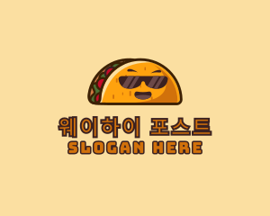 Cool Taco Mexican Sunglasses  logo design