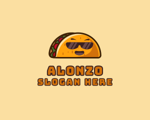 Cool Taco Mexican Sunglasses  logo design