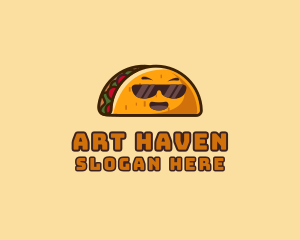 Cool Taco Mexican Sunglasses  logo design