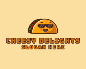 Cool Taco Mexican Sunglasses  logo design