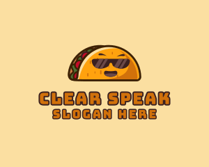 Cool Taco Mexican Sunglasses  logo design