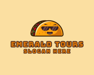 Cool Taco Mexican Sunglasses  logo design