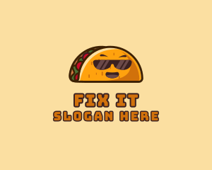 Cool Taco Mexican Sunglasses  logo design