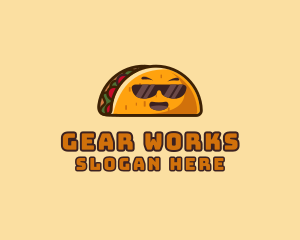 Cool Taco Mexican Sunglasses  logo design