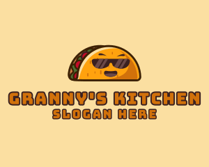 Cool Taco Mexican Sunglasses  logo design