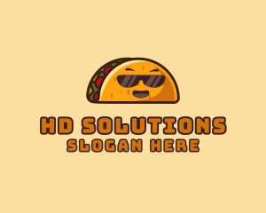 Cool Taco Mexican Sunglasses  logo design