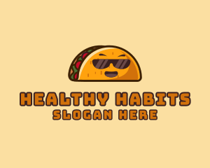 Cool Taco Mexican Sunglasses  logo design