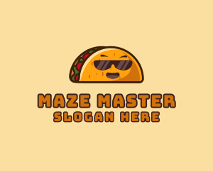 Cool Taco Mexican Sunglasses  logo design