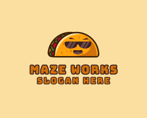 Cool Taco Mexican Sunglasses  logo design