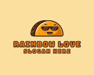 Cool Taco Mexican Sunglasses  logo design