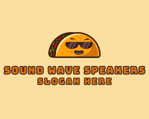 Cool Taco Mexican Sunglasses  logo design