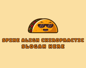 Cool Taco Mexican Sunglasses  logo design