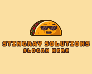 Cool Taco Mexican Sunglasses  logo design