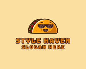 Cool Taco Mexican Sunglasses  logo design