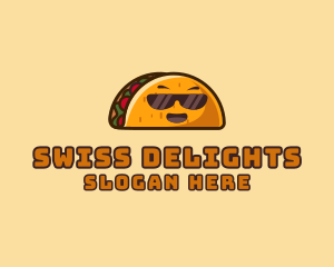 Cool Taco Mexican Sunglasses  logo design