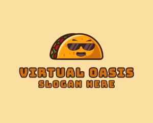 Cool Taco Mexican Sunglasses  logo design