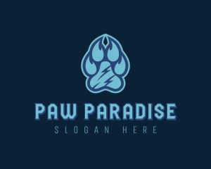 Pet Paw Print logo design