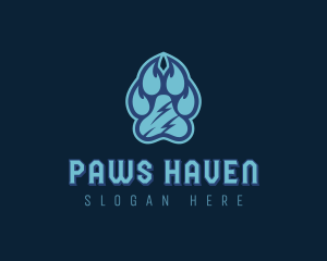 Pet Paw Print logo design