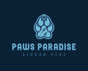 Pet Paw Print logo design