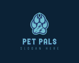 Pet Paw Print logo design