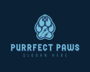 Pet Paw Print logo design