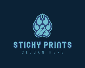 Pet Paw Print logo design