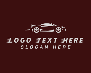 Driving - Fast Racing Car logo design