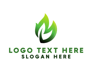 Nutrition - Eco Herbal Leaf logo design