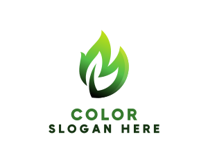Eco Herbal Leaf Logo