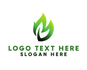 Eco Herbal Leaf Logo