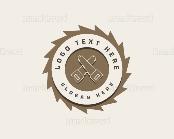 Hand Saw Woodwork Logo