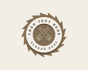 Logging - Hand Saw Woodwork logo design