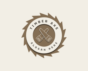 Hand Saw Woodwork logo design