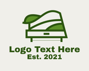 Green Table Shelf Design  logo design