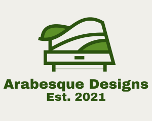 Green Table Shelf Design  logo design